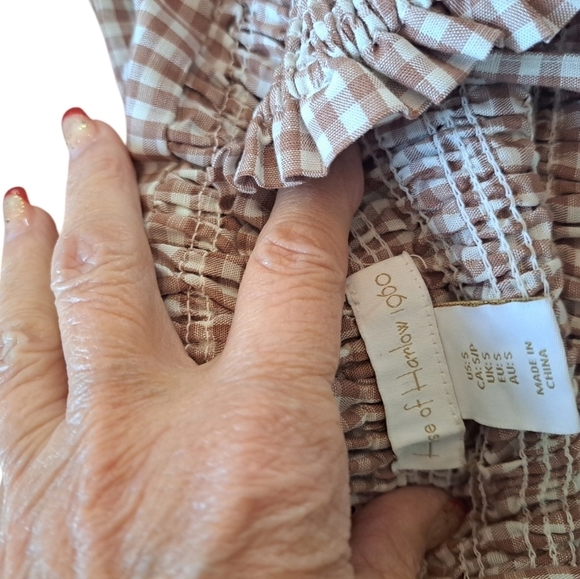 House of harlow 1960 gingham check jumpsuit small - Picture 5 of 5